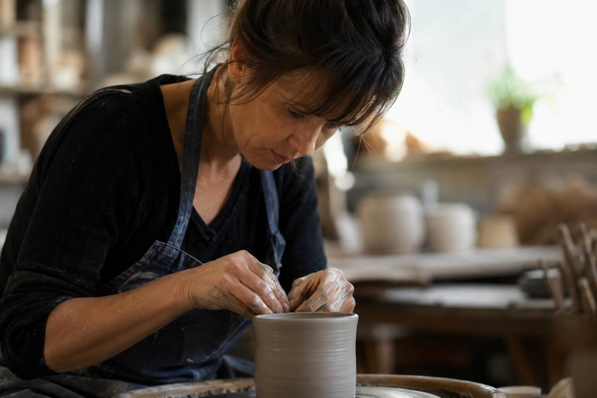 mujer trabajando